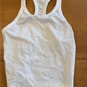 lululemon swiftly white cropped tank